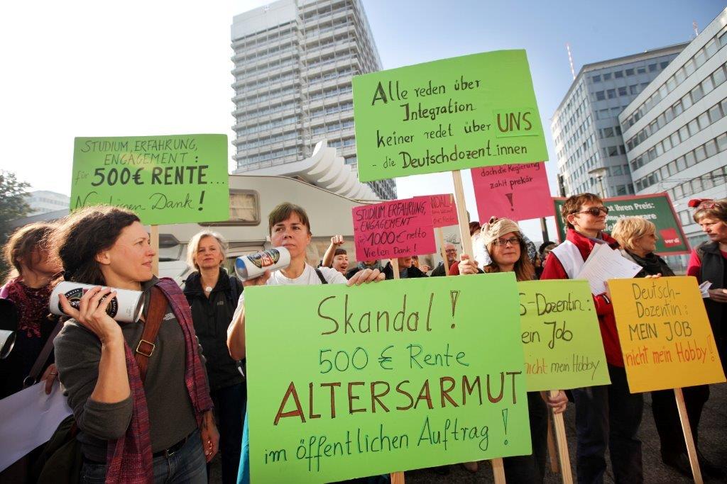 VHS-DozentInnen droht nach gegenwärtigem Stand Altersarmut.